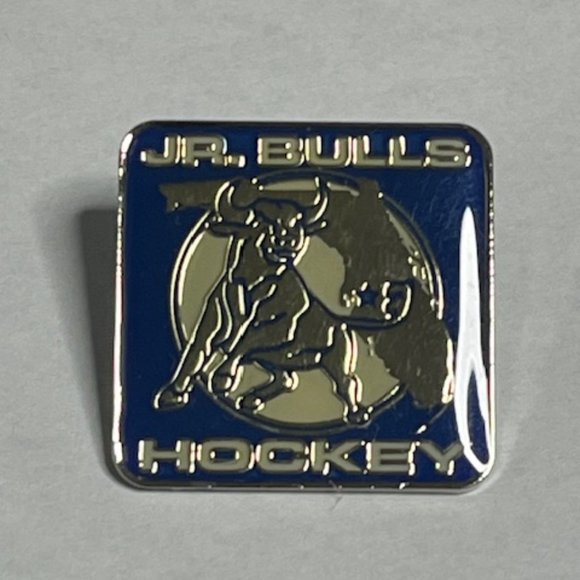 Jr. Bulls Youth Hockey Tampa, Florida Lapel Hat Pin 1" - Picture 4 of 6